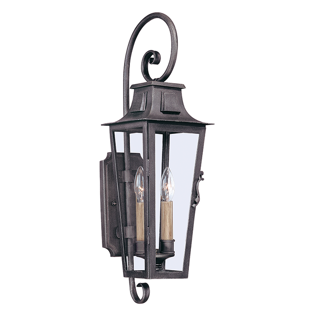 Troy Lighting Parisian Square AGED PEWTER 7W x 7L x 24H Wall Sconce