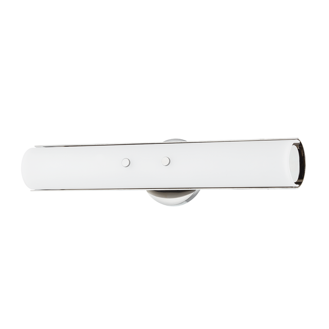 Troy Lighting Titus POLISHED NICKEL 4.75W x 4.75L x 18.75H Wall Sconce