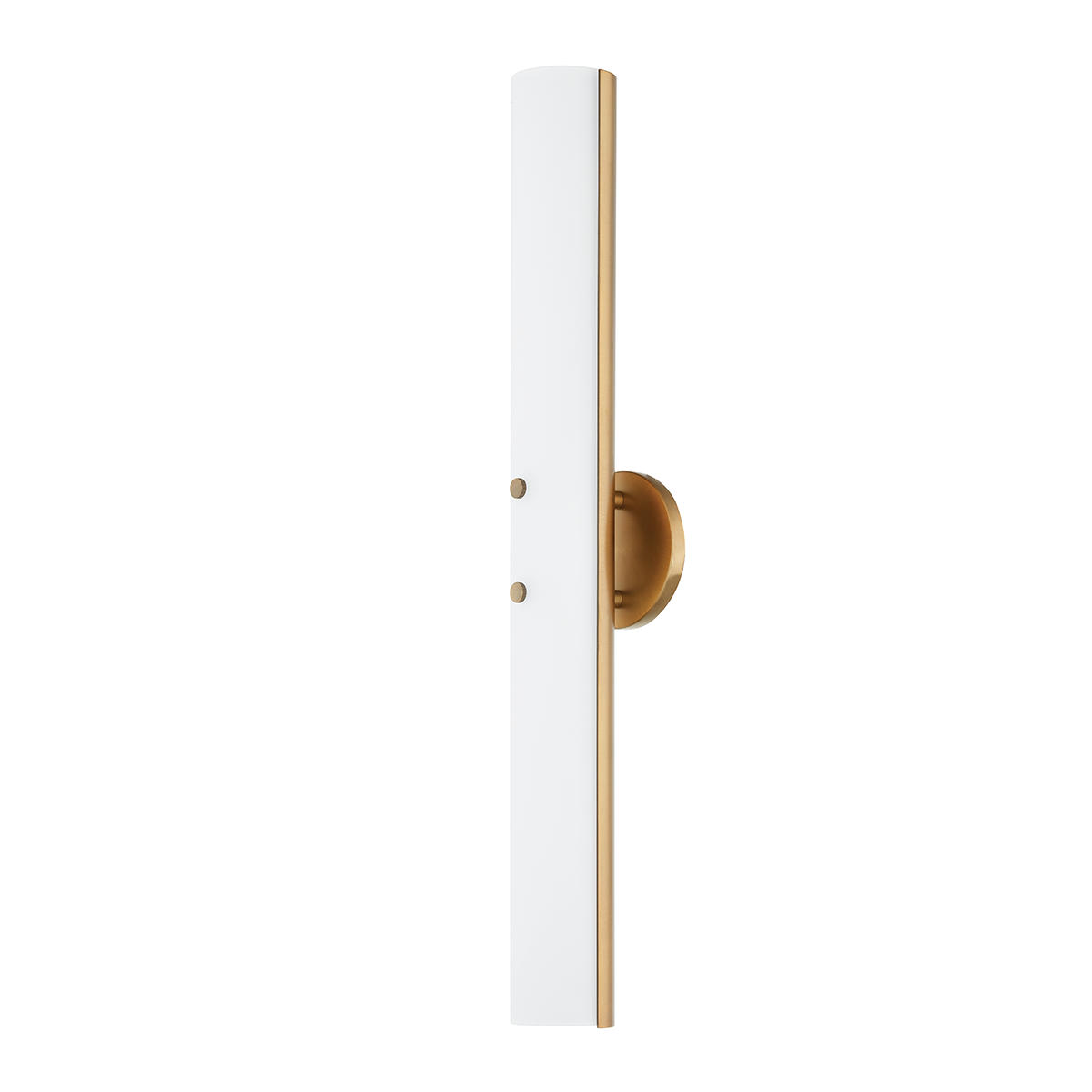 Troy Lighting Titus PATINA BRASS 4.75W x 4.75L x 25.75H Wall Sconce