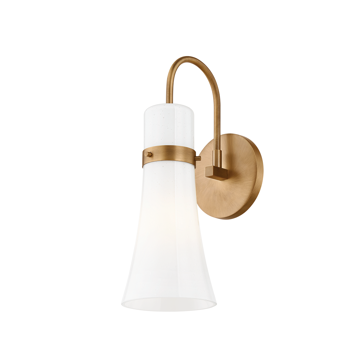 Troy Lighting Maple PATINA BRASS 4.75W x 4.75L x 13.5H Wall Sconce