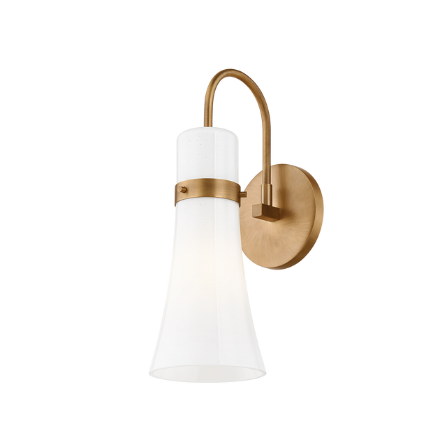Troy Lighting Maple PATINA BRASS 4.75W x 4.75L x 13.5H Wall Sconce