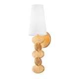 Troy Lighting Ellios VINTAGE GOLD LEAF 4.75W x 4.75L x 18H Wall Sconce