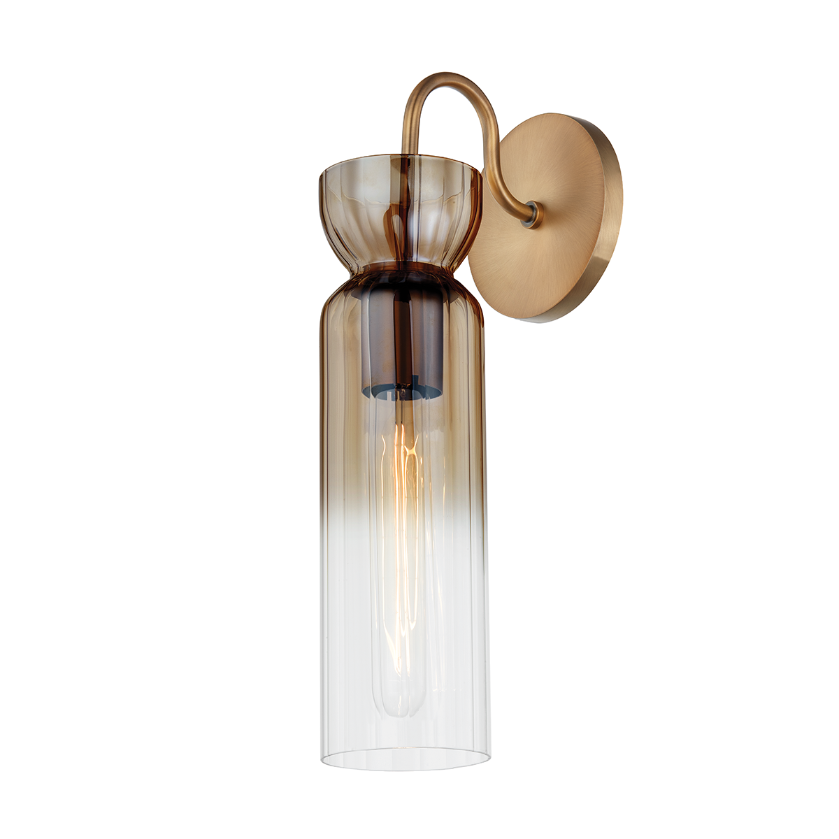 Troy Lighting Julian PATINA BRASS 4.75W x 4.75L x 15.25H Wall Sconce