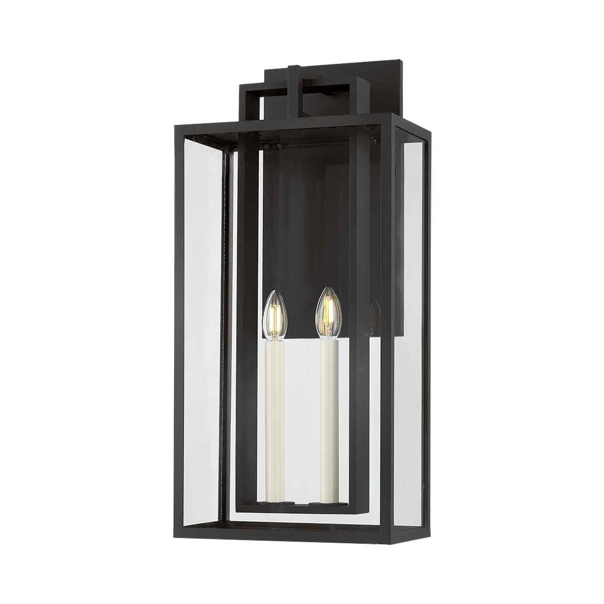 Troy Lighting Amire TEXTURED BLACK 9.5W x 9.5L x 20H Garden Stool