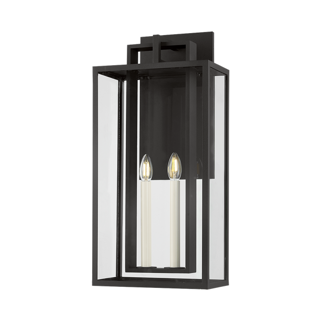 Troy Lighting Amire TEXTURED BLACK 9.5W x 9.5L x 20H Garden Stool