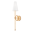 Troy Lighting Magnus VINTAGE GOLD LEAF 5W x 5L x 25.5H Wall Sconce