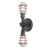Troy Lighting Conduit AGED PEWTER 6W x 6L x 19H Wall Sconce