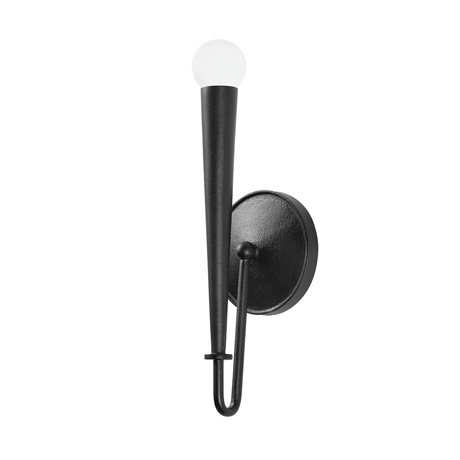 Troy Lighting Alder FORGED IRON 4.75W x 4.75L x 14H Wall Sconce