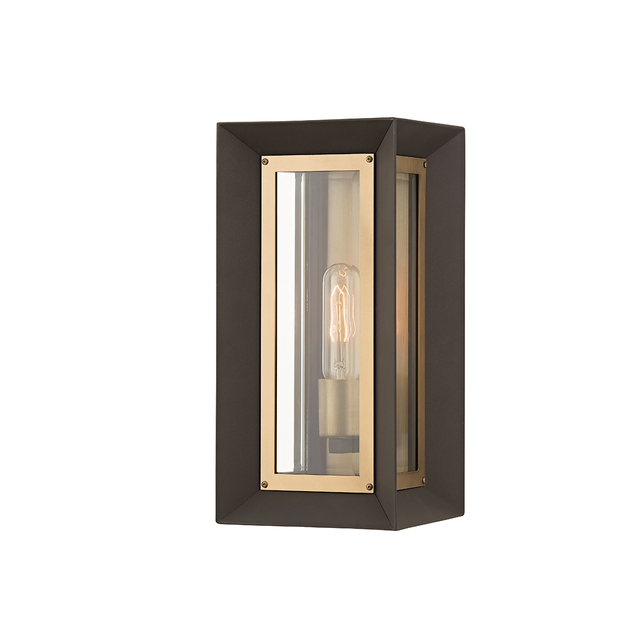 Troy Lighting Lowry TEXTURED BRONZE/PATINA BRASS 6.5W x 6.5L x 13.5H Wall Sconce