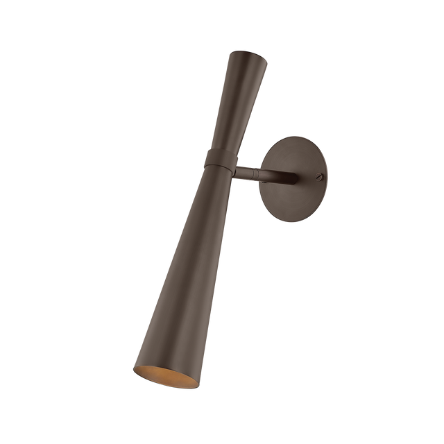 Troy Lighting Dieter BRONZE 3.25W x 3.25L x 16.25H Wall Sconce
