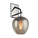 Troy Lighting Odyssey TEXTURED BLACK & POLISH NICKEL 7W x 7L x 15.75H Wall Sconce