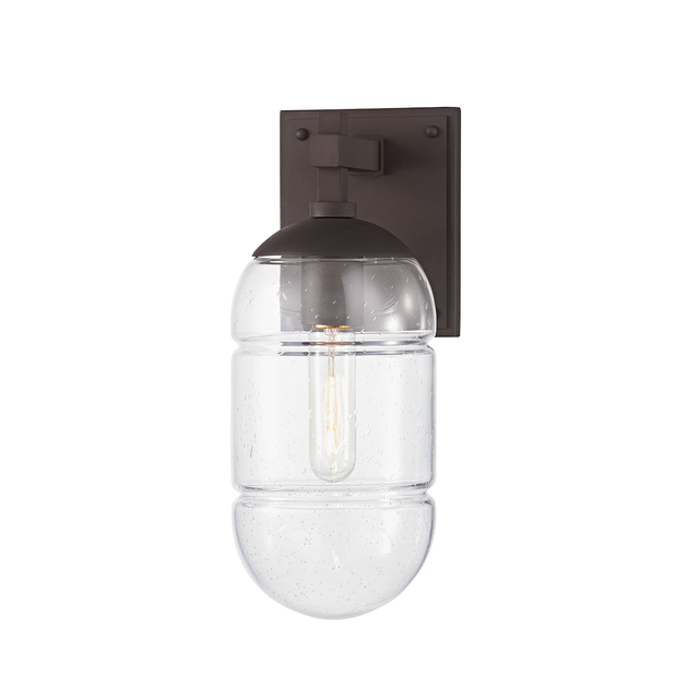 Troy Lighting Poston TEXTURED BRONZE 5W x 5L x 13.25H Wall Sconce