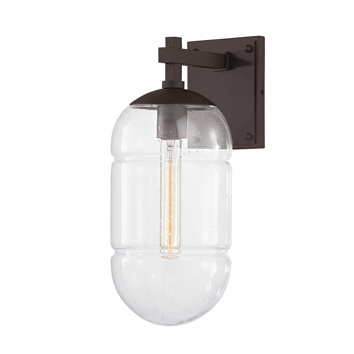 Troy Lighting Poston TEXTURED BRONZE 6.5W x 6.5L x 15.5H Wall Sconce