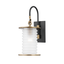Troy Lighting Danvers PATINA BRASS/TEXTURED BLACK 7.5W x 7.5L x 17H Wall Sconce