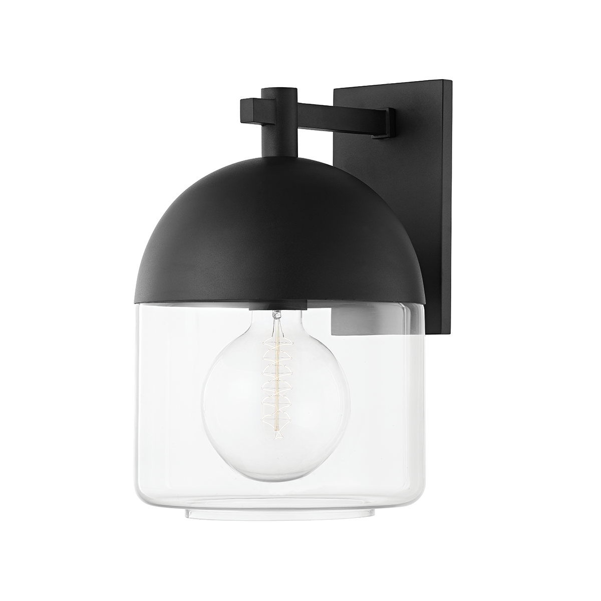 Troy Lighting Zephyr TEXTURED BLACK 9.5W x 9.5L x 15H Wall Sconce