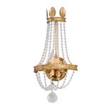 Troy Lighting Viola VINTAGE GOLD LEAF 9W x 9L x 17.75H Wall Sconce