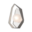 Troy Lighting Origami GRAPHITE WITH SILVER LEAF 9.25W x 9.25L x 14.5H Wall Sconce