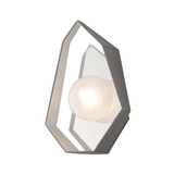 Troy Lighting Origami GRAPHITE WITH SILVER LEAF 9.25W x 9.25L x 14.5H Wall Sconce