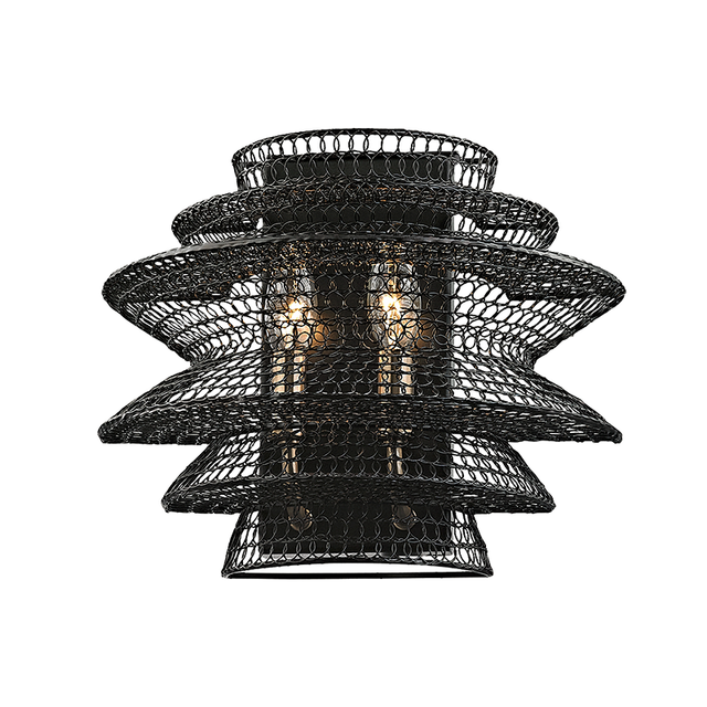 Troy Lighting Kokoro SOFT BLACK 12W x 12L x 10H Wall Sconce