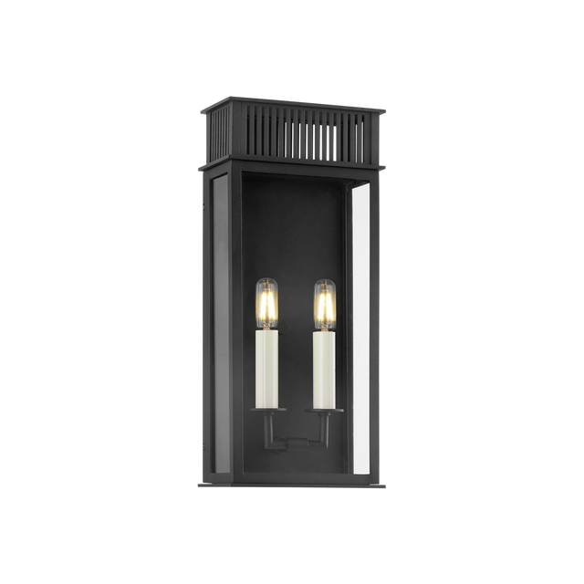 Troy Lighting Gridley TEXTURED BLACK 7.75W x 7.75L x 17.5H Garden Stool