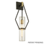 Troy Lighting Raef TEXTURED BRONZE BRUSHED BRASS 9.5W x 9.5L x 25.5H Wall Sconce