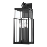 Troy Lighting Longport TEXTURED BLACK 9.5W x 9.5L x 24.5H Wall Sconce
