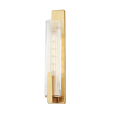 Troy Lighting Malakai VINTAGE GOLD LEAF 3.25W x 3.25L x 19.75H Wall Sconce