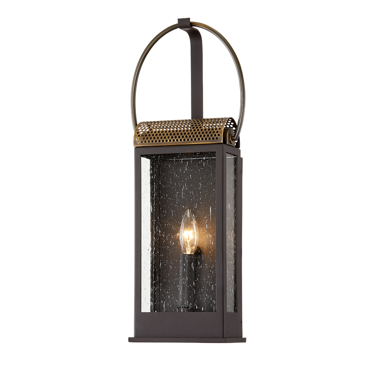 Troy Lighting Holmes HOLMES BRONZE/BRASS 7.75W x 20.25H Wall Sconce