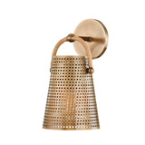Troy Lighting Nile PATINA BRASS 6.25W x 6.25L x 12.25H Wall Sconce