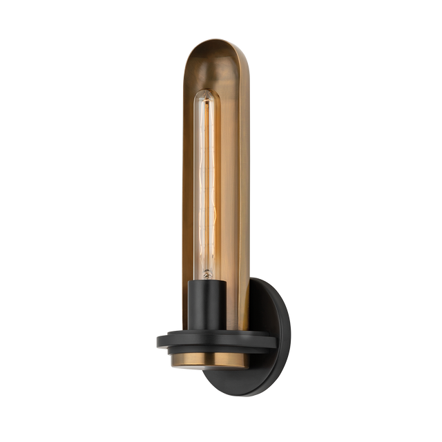 Troy Lighting Tuscon PATINA BRASS 5W x 5L x 15.25H Wall Sconce