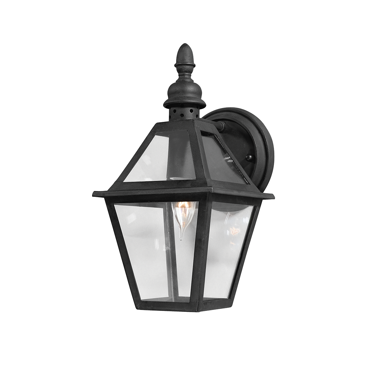Troy Lighting Townsend TEXTURED BLACK 6.5W x 6.5L x 13H Wall Sconce
