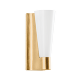 Troy Lighting Abner Vintage Gold Leaf 5W x 5L x 13H Wall Sconce