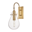 Hudson Valley Lighting Ivy Aged Brass 7.5W x 7.5L x 18H Wall Sconce