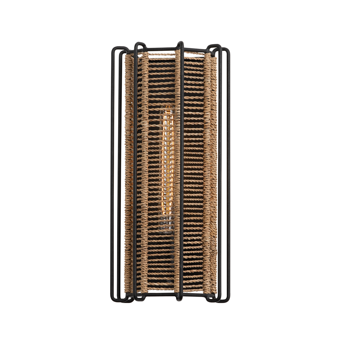 Troy Lighting Ramon TEXTURED BLACK 7W x 7L x 17H Wall Sconce