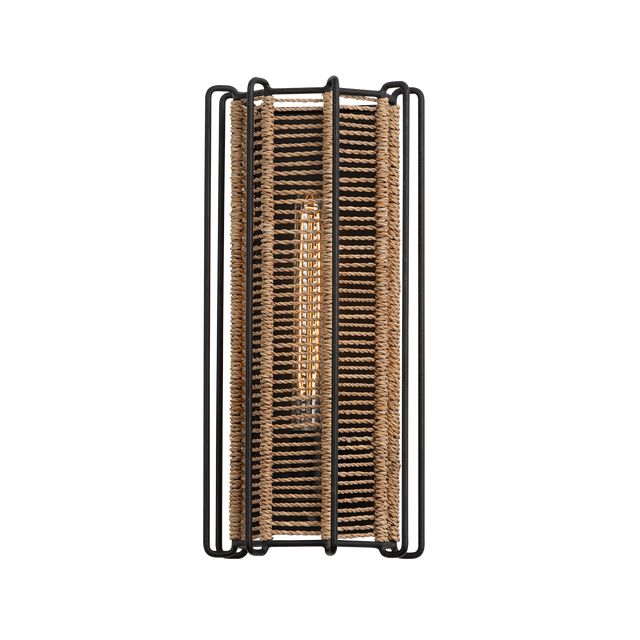 Troy Lighting Ramon TEXTURED BLACK 7W x 7L x 17H Wall Sconce
