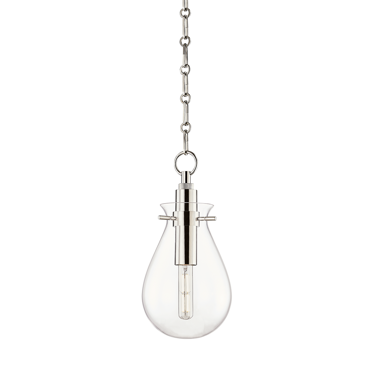 Hudson Valley Lighting Ivy Polished Nickel 7.5W x 7.5L x 14.75H Pendant