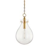 Hudson Valley Lighting Ivy Aged Brass 12.5W x 12.5L x 22.75H Pendant