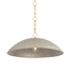 Hudson Valley Lighting EVE Vintage Gold Leaf/ Textured Warm Silver Leaf 24W x 24L x 9.75H Pendant
