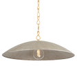 Hudson Valley Lighting EVE Vintage Gold Leaf/ Textured Warm Silver Leaf 32W x 32L x 12.75H Pendant