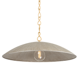 Hudson Valley Lighting EVE Vintage Gold Leaf/ Textured Warm Silver Leaf 32W x 32L x 12.75H Pendant