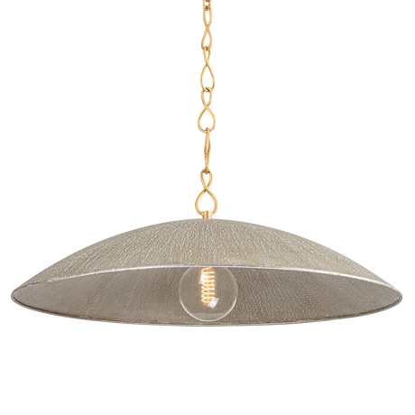 Hudson Valley Lighting EVE Vintage Gold Leaf/ Textured Warm Silver Leaf 32W x 32L x 12.75H Pendant