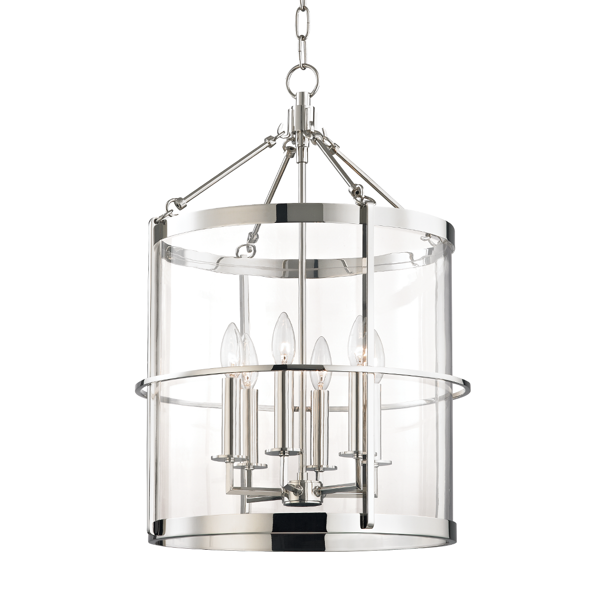 Hudson Valley Lighting Ren Polished Nickel 17.5W x 17.5L x 25.25H Candleholder