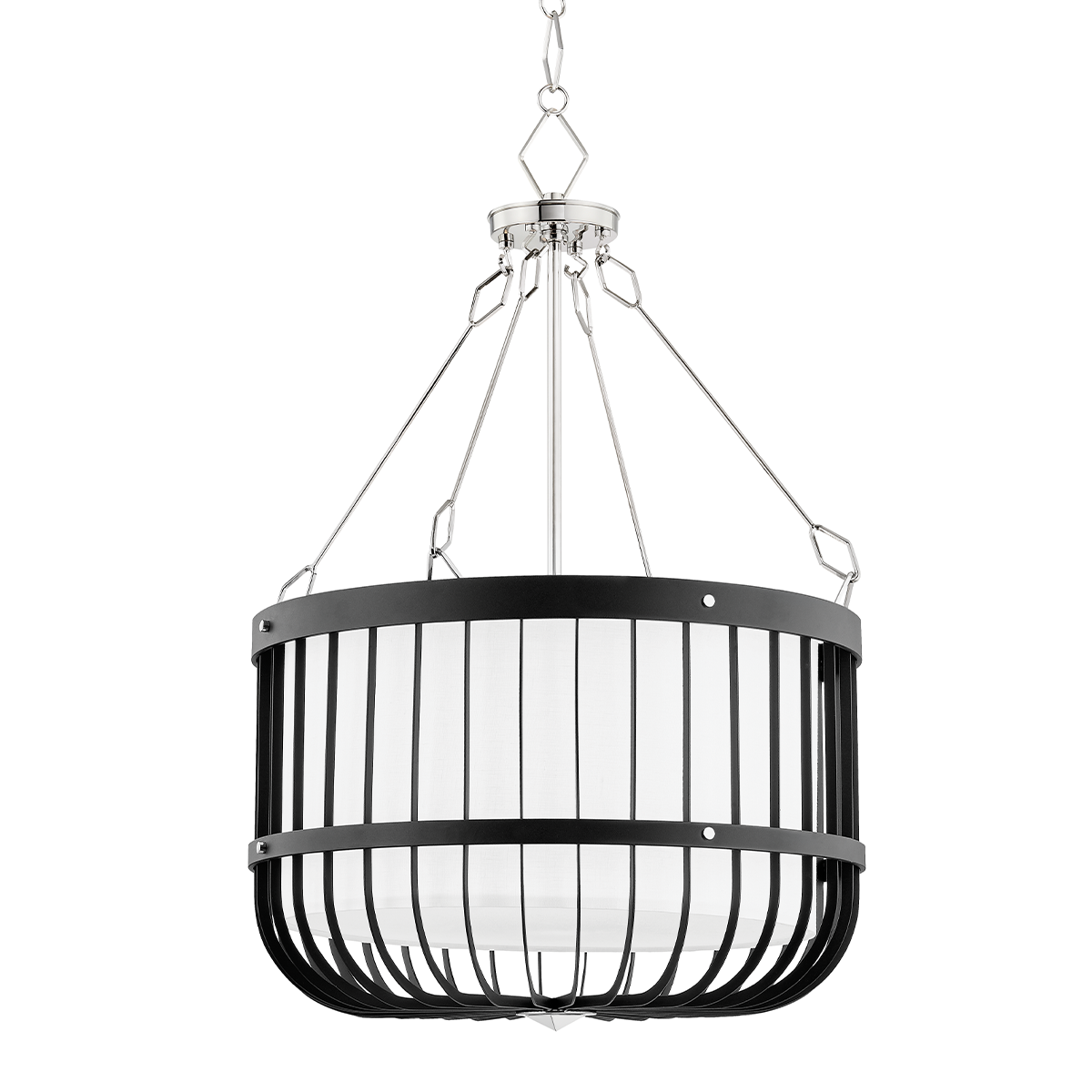 Hudson Valley Lighting Landon Polished Nickel/black 21W x 21L x 32H Candleholder
