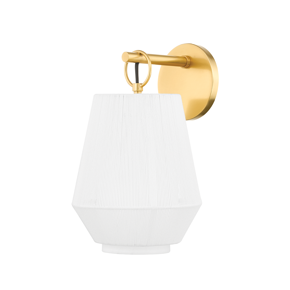 Hudson Valley Lighting DEBI Aged Brass 7.5W x 7.5L x 12.75H Wall Sconce
