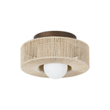 Troy Lighting Coleman Bronze Leaf 14W x 14L x 8.75H Flush Mount