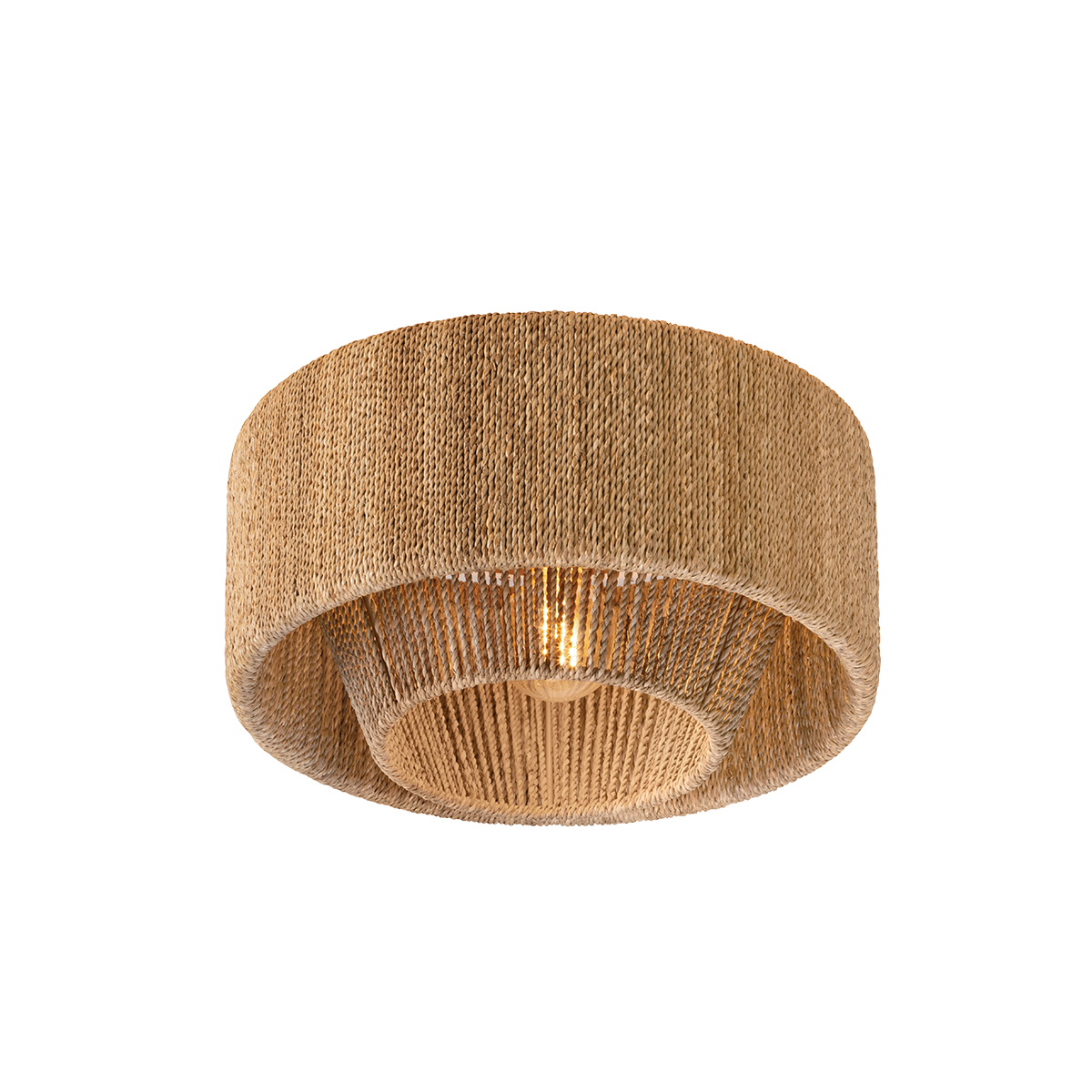 Troy Lighting Coe Vintage Gold Leaf 16W x 16L x 9H Flush Mount