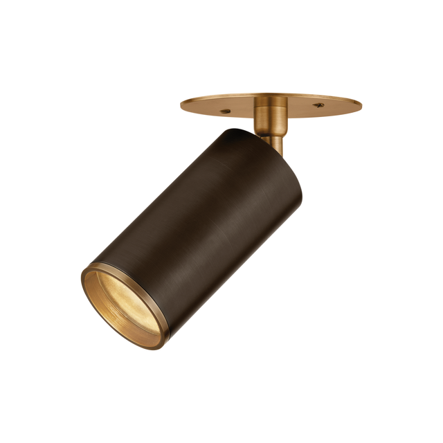 Troy Lighting Caleb Patina Brass/Bronze 4.75W x 4.75L x 7.25H Flush Mount