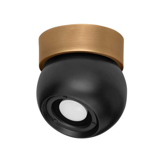 Troy Lighting Odin PATINA BRASS/SOFT BLACK 5.5W x 5.5L x 5.5H Flush Mount