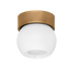 Troy Lighting Odin PATINA BRASS AND SOFT WHITE 5.5W x 5.5L x 5.5H Flush Mount