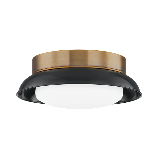 Troy Lighting Arnie PATINA BRASS 14.25W x 14.25L x 5.25H Flush Mount